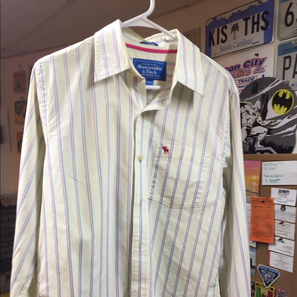 Men’s Button Down dress shirt XL Abercrombie & Fin